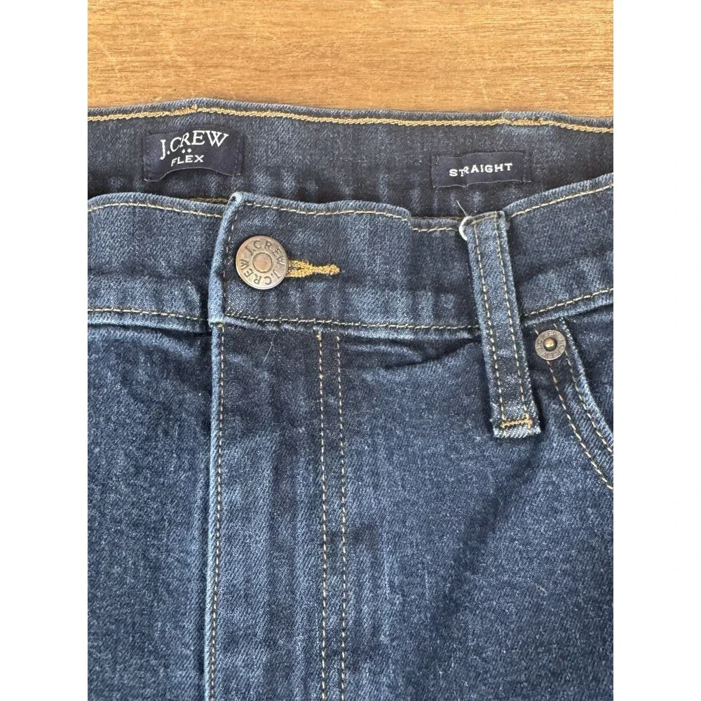 J.Crew Men's Straight Fit Flex In Signature Stretch Blue Jeans 38